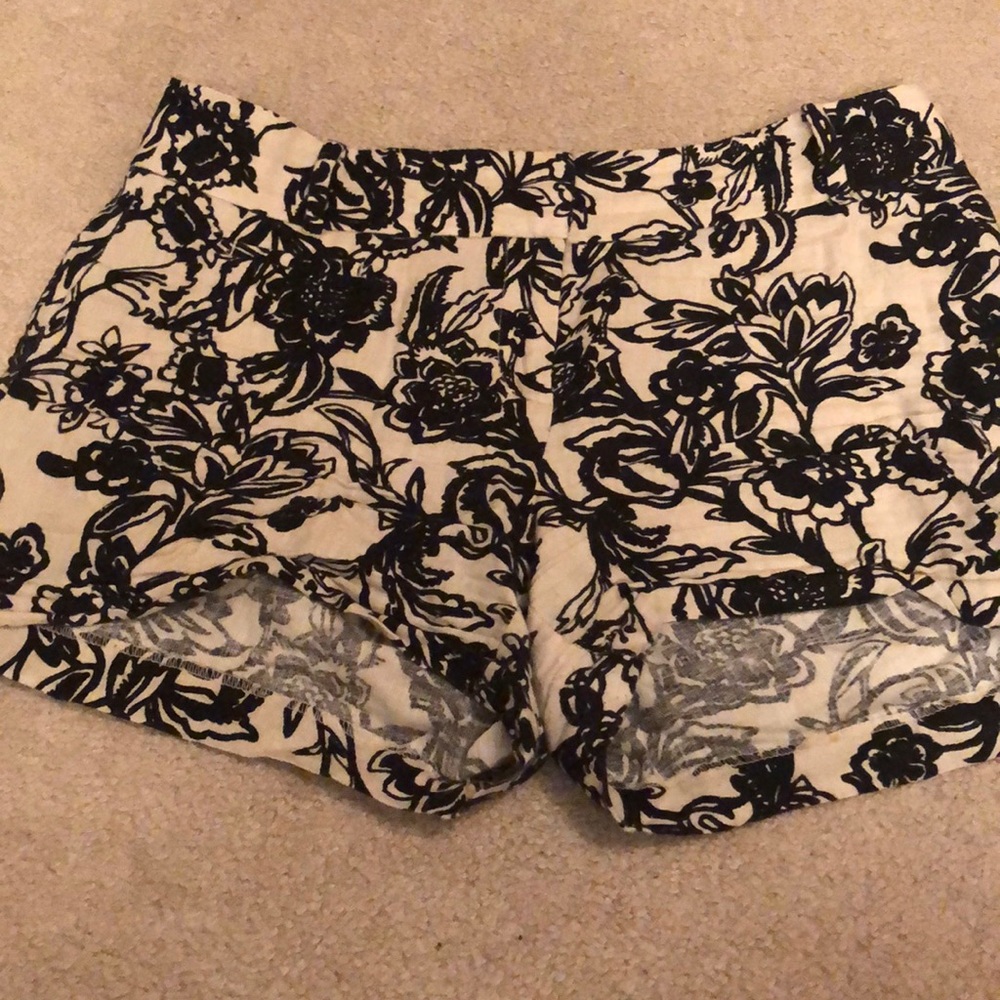 Loft Floral Linen Shorts